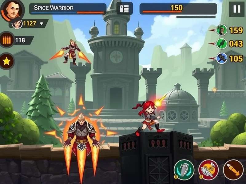 Spice Warrior in action Spice Warrior gameplay screenshot